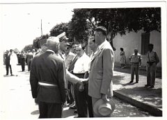 BOU SFER 06 JUILLET 1958 POSE DE LA PREMIERE PIERRE DU MONUMENT AUX MORTS 014